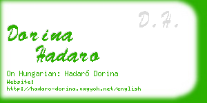 dorina hadaro business card