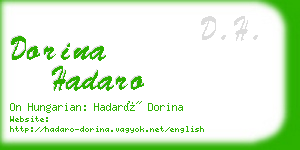 dorina hadaro business card